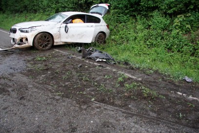 Ludwigsburg: PKW ueberschlaegt sich in Ludwigsburg 