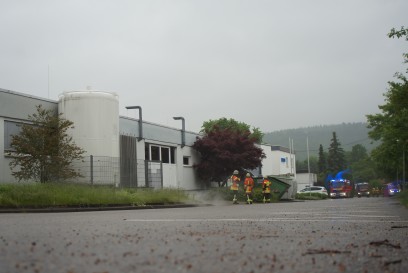 Frickenhausen: Ueberdruckventil an Stickstofftank ausgeloest