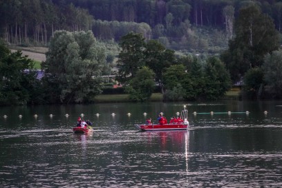 Lorch-Waldhausen: Sucheinsatz am Baggersee