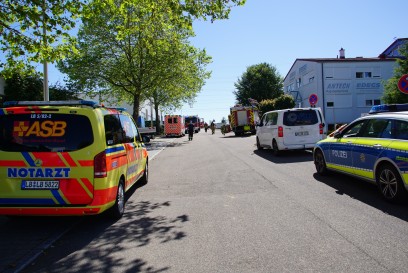 Freiberg am Neckar: Schwerer Unfall im Industriegebiet