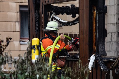Beuren-Balzholz: Brand eines Gebaeudes 