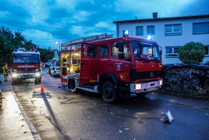 Kohlberg: Unwetterzelle und Starkregen lassen Keller voll laufen