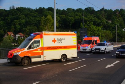 Esslingen: Auffahrunfall auf der Vogelsangbruecke