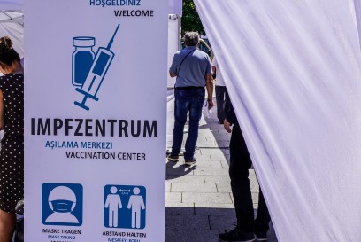 Esslingen: Eines der ersten Pop Up Impfzentren in Baden-Wuerttemberg