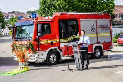Aichtal: Feuerwehr erhaelt zwei neue Fahrzeuge