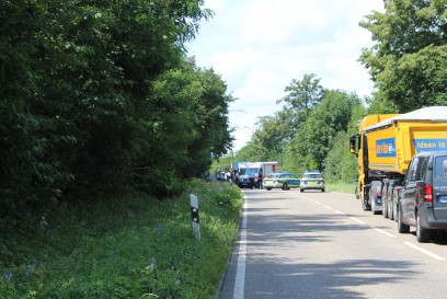 Marbach:Schwerer Verkehrsunfall zwischen Marbach und Ludwigsburg