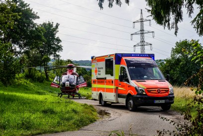 Esslingen-Pliensauvorstadt: Beatmungsluft entzuendet