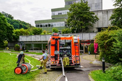 Esslingen: Brand in einer Teekueche im Landratsamt