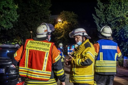 Herrenberg: Gasaustritt in Herrenberg  - langer Feuerwehreinsatz