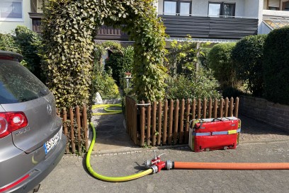 Neuhausen: Technischer Defekt an einem Trockner fuehrt zu einem Kellerbrand