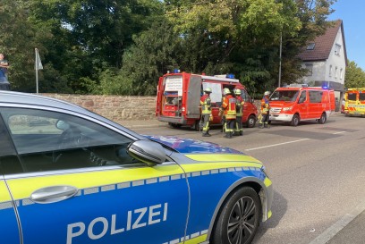 Ditzingen: Brand in einer Autowerkstatt 