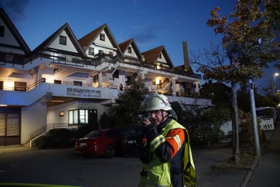 Schoenaich:Dachstuhlbrand in der Stadtmitte 