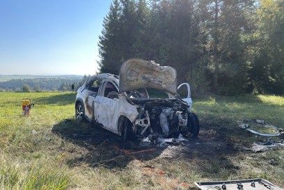 Eutingen im Gaeu: Frontalzusammenstoss 3 verletzte.