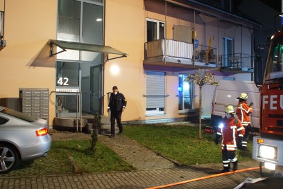 Moensheim: Wasserentzugsgeraet in der Nasszelle geraet in Brand - Wohnung verraucht