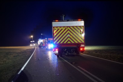 Herrenberg: PKW brennt nach Unfall voellig aus