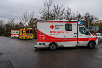 Waiblingen: Rettungsdienste ueben fuer den Notfall 