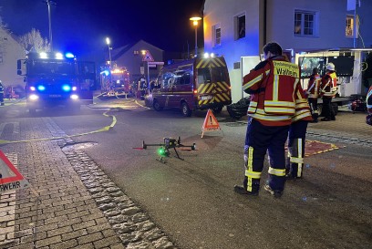 Moeglingen: landwirtschaftliches Anwesen in Vollbrand