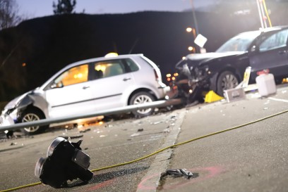 Verkehrsunfall mit 3 PKW 1 Person Verletzt
