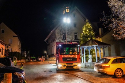 Aichelberg: Fachwerkhaus in Vollbrand 