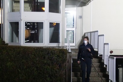 Pforzheim: Verteilerkasten faengt Feuer - Feuerwehr im Einsatz