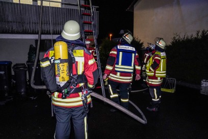 Donzdorf: Balkonbrand ausgeloest durch Feuerwerkskoerper