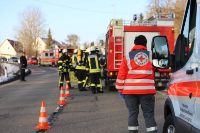 Lenningen-Schopfloch: Dachstuhlbrand fordert die Feuerwehren