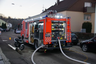 Berkheim: Brand auf Terasse greift auf Dachstuhl ueber