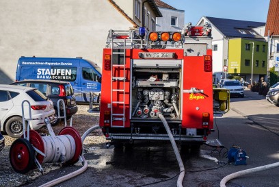 Pluederhausen: Trockner brannte im Keller