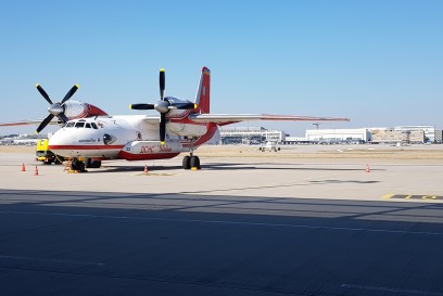Flughafen Stuttgart: Drei Transportflugzeuge bringen Hilfsgueter in die Ukraine