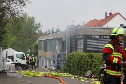 Aichwald Schanbach: Kellerbrand in Firma 