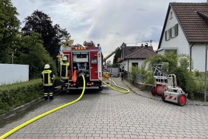Renningen: Dachstuhlbrand bei Sanierungsarbeiten
