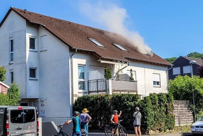 Wendlingen: Dachstuhlbrand 