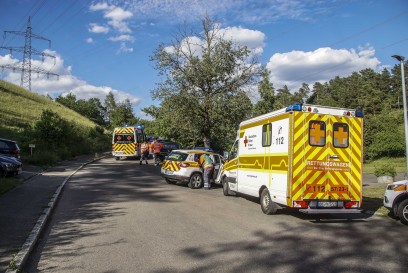 Sindelfingen-Darmsheim: Die Retter ueben im gesperrten Darmsheimer Tunnel