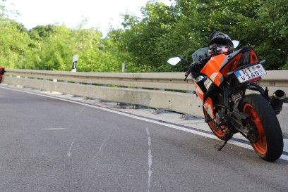 Verkehrsunfall mit Motorrad Neuffener Steige 