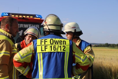 Dettingen: B465 Owen richtung Dettingen Verkehrsunfall fuehrt zur Vollsperrung