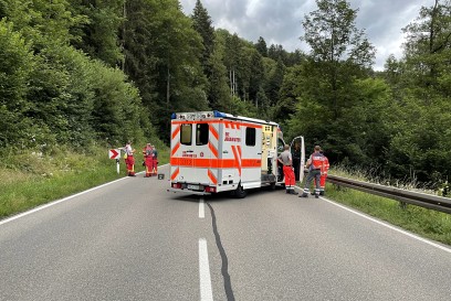 Verkehrsunfall mit schwer verletzter Person Wildberg