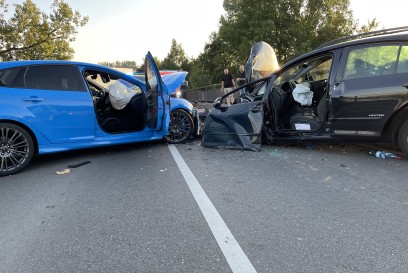 Remseck: Frontalzusammenstoss aus L1100