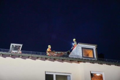 Denkendorf: Blechdach loest sich beim Sturm