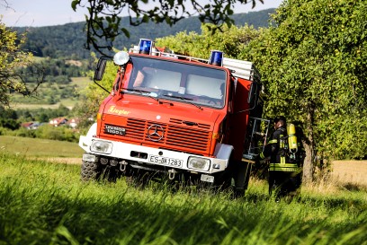 Neidlingen: Bauwagen brennt komplett aus
