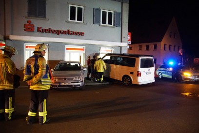 Nuertingen-Reudern: Transporter faehrt in ehemalige Bankfiliale