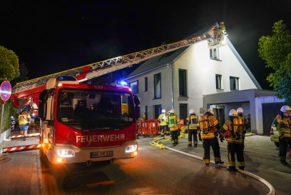 Fellbach-Oeffingen: Kuechenbrand in Neubau