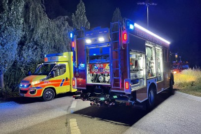 Ditzingen: Unfall im Kreisverkehr 