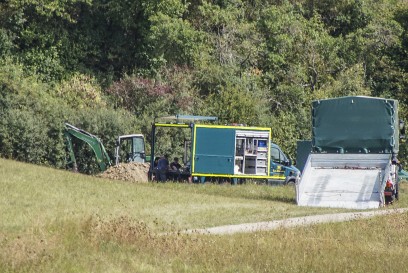 Leonberg-Gebersheim: Fund einer Fliegerbombe -weitere Einsatzkraefte eingetroffen