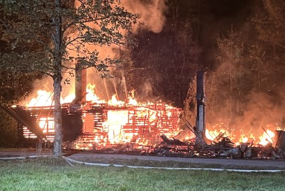 Beilstein: Forsthuette im Vollbrand 