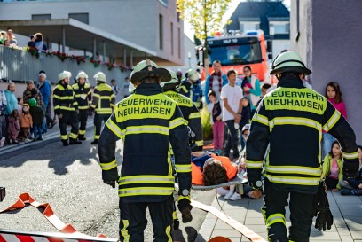 Neuhausen a.d. Fildern: Jahreshauptuebung der Feuerwehr im Seniorenzentrum