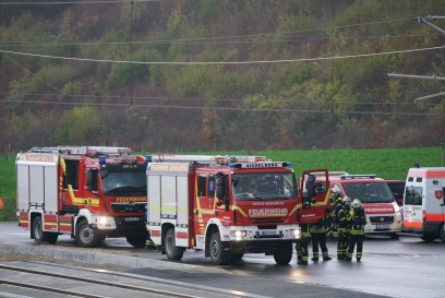 Aichelberg: Vor der Inbetriebnahme der Schnellbahntrasse S21 - Grossuebung der Rettungskraefte