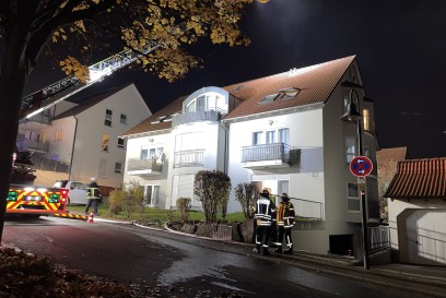 Rottenburg: Zimmerbrand in Mehrfamilienhaus