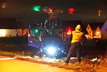 Eschbach: Rettungshubschrauber im Einsatz