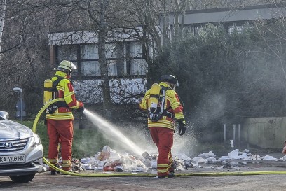 Sindelfingen: Brand in Fluechtlingsunterkunft