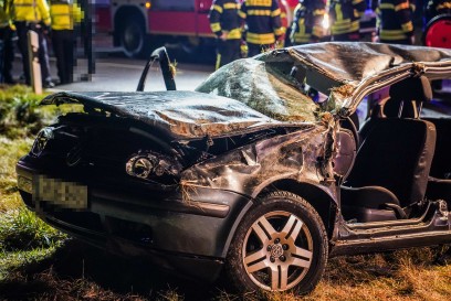 Uhingen-Holzhausen: Fahranfaenger flog von der Strasse